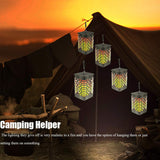 Solar Lights Flicking Flame Outdoor Solar Lantern Lamp Light Solar Powered LED Waterproof Hanging Light for garden yard pathway
