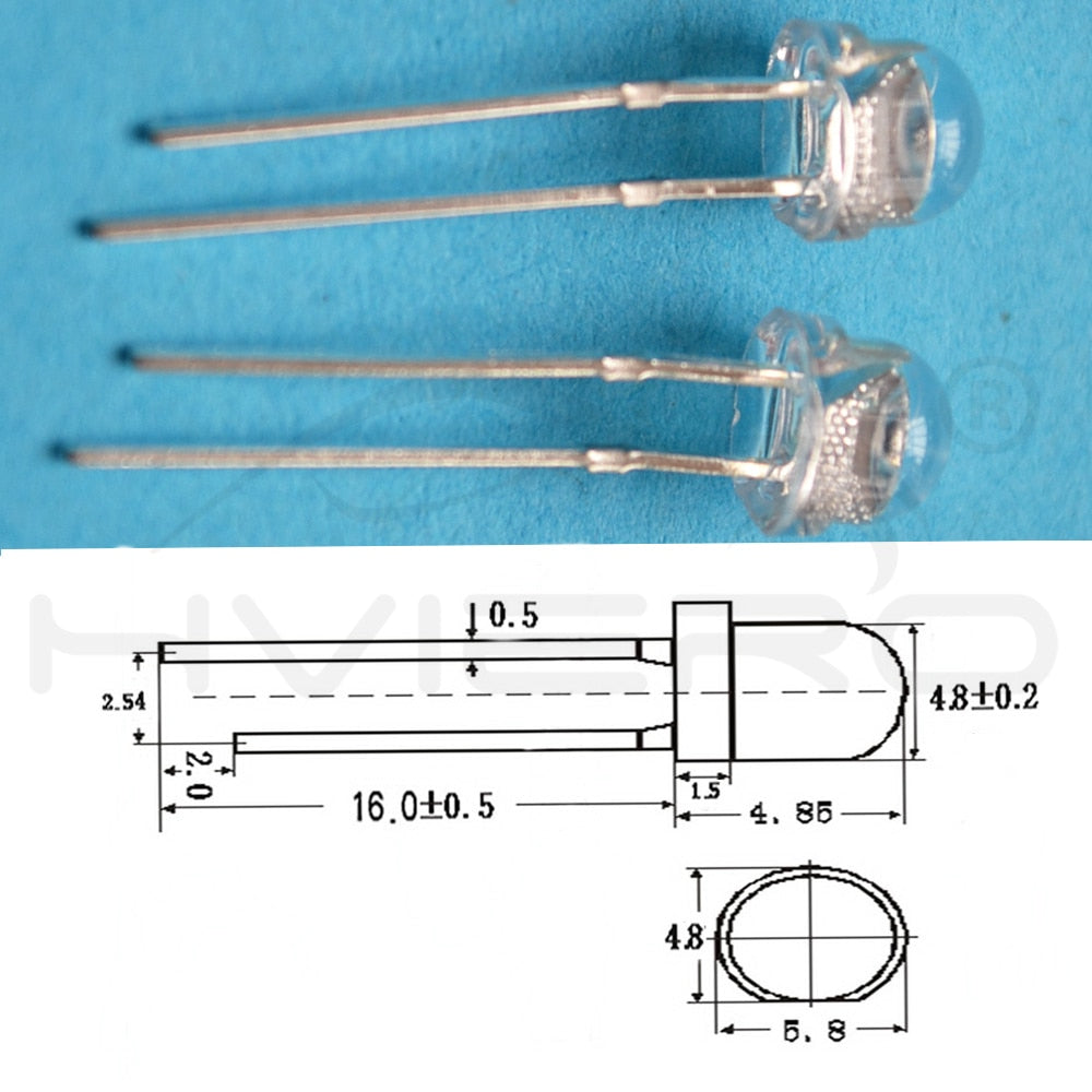 5mm emitting Diode Straw Hat White Red Green Blue Yellow Pink SMD SMT Led Water Clear Bright Wide Angle Bulb 20000mcd Lamp