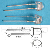 5mm emitting Diode Straw Hat White Red Green Blue Yellow Pink SMD SMT Led Water Clear Bright Wide Angle Bulb 20000mcd Lamp