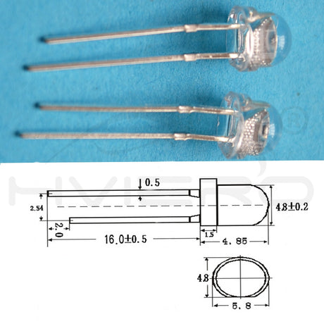 5mm emitting Diode Straw Hat White Red Green Blue Yellow Pink SMD SMT Led Water Clear Bright Wide Angle Bulb 20000mcd Lamp
