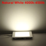 LED ceiling recessed 3W 4W 6W 9W 12W 15W 25W Warm White/Natural White/Cold White grid downlight square/round panel light + drive