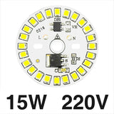 LED Bulb Lamp SMD 15W 12W 9W 7W 5W 3W Light Chip AC230V 220V Input Smart IC LED Bean For Bulb Light Cold White Warm White