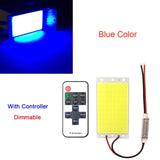 12V 15W COB LED Panel Light with Dimmer Controller 1500LM Warm Nature Cold White DC12V Dimmable LED Bulb for DIY Work Decors Lamp