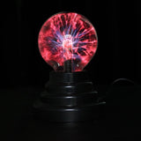 USB Magic Black Base Glass Plasma Ball Sphere Lightning Party Lamp Light With USB Cable 8*8*13cm
