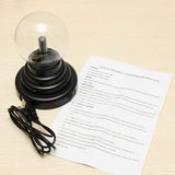 USB Magic Black Base Glass Plasma Ball Sphere Lightning Party Lamp Light With USB Cable 8*8*13cm
