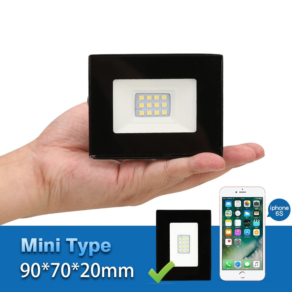 MINI Led Flood Light Outdoor Spotlight Waterproof Ip65 Led Reflector 10W 220V 240V Floodlights Professional Lighting Lamp