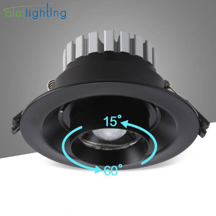 Modern Zoom led Downlight, Industrial 3W 5W 7W 10W 15W Focos led Techo Lighting, Black White Zoomable Spotlights Lamp Fixtures