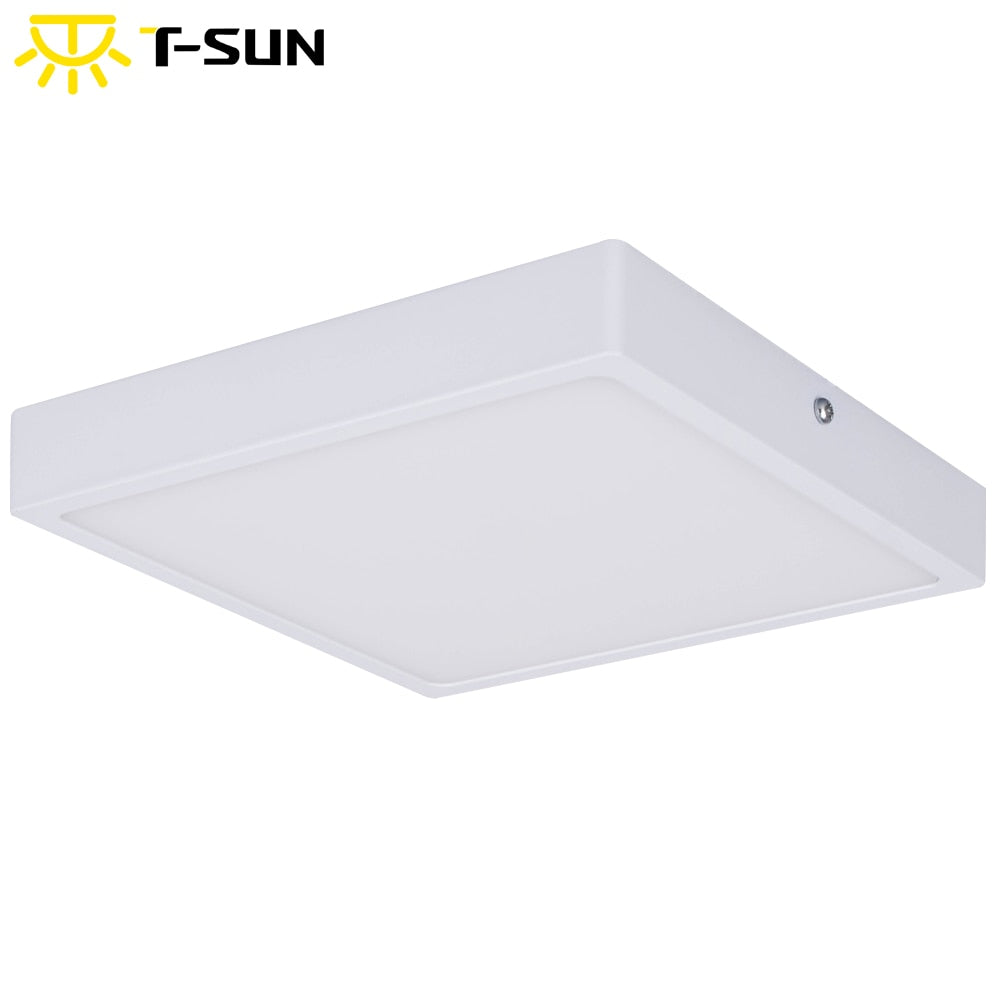 T-SUNRISE 8W/16W/24W/32W Square/Round Surface Mounted AC85-265V lamp White bright Square/Round LED Downlight Panel Light