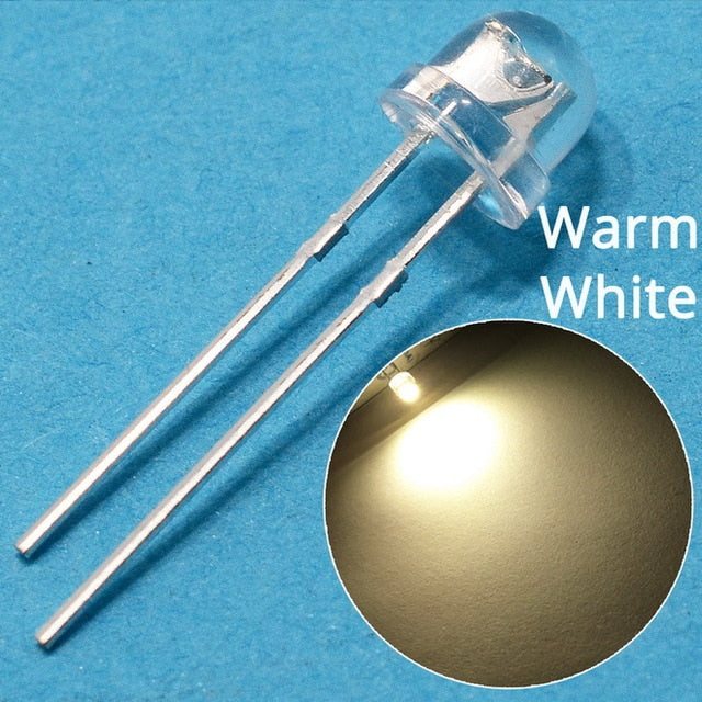 5mm emitting Diode Straw Hat White Red Green Blue Yellow Pink SMD SMT Led Water Clear Bright Wide Angle Bulb 20000mcd Lamp