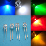 5mm emitting Diode Straw Hat White Red Green Blue Yellow Pink SMD SMT Led Water Clear Bright Wide Angle Bulb 20000mcd Lamp