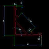 50cm led bar light housing V shape Triangle aluminum profile mikly/clear cover connector Clip channel for 10mm PCB strip