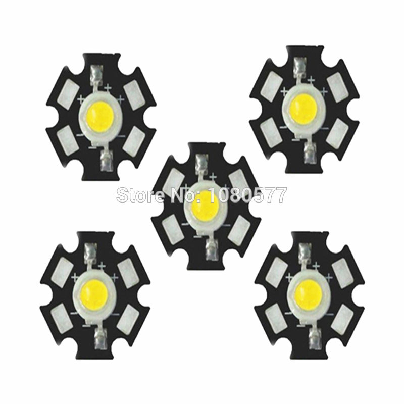 High Power LED Beads Full Spectrum White Warm white Green Blue Deep Red 660nm Royal blue With 20mm Black Star PCB