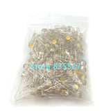 Lot LED 5MM F5 warm white / white 0.25W Super Big Chip Bright Strawhat Light Emitting Diode Chandelier Crystal Lamp DIP