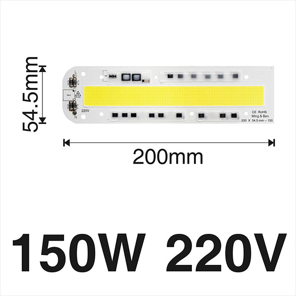 Smart IC Light LED Bright COB Bulb Lamp 30W 50W 70W 100W 150W AC220V 110V Input High Power IP65 Smart IC DIY For LED Flood Light