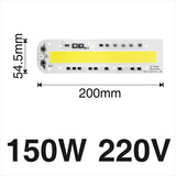 Smart IC Light LED Bright COB Bulb Lamp 30W 50W 70W 100W 150W AC220V 110V Input High Power IP65 Smart IC DIY For LED Flood Light