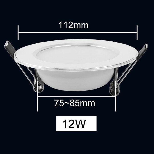 Led Downlight 3W 5W 7W 9W 12W 15W LED Ceiling Round Recessed Lamp 6Pcs 220V 230V LED Spot Light For Bathroom Kitchen