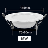 Led Downlight 3W 5W 7W 9W 12W 15W LED Ceiling Round Recessed Lamp 6Pcs 220V 230V LED Spot Light For Bathroom Kitchen