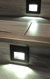 Outdoor Led Step Light IP65 Aluminum Embedded Staircase Corner Lamp Waterproof Recessed Wall Stair Lamp Footlight