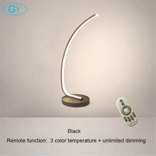 Table Lamp Art Design LED Book Light With Plug 16w LED Lamp For Reading Bedside Table Reading Lamp