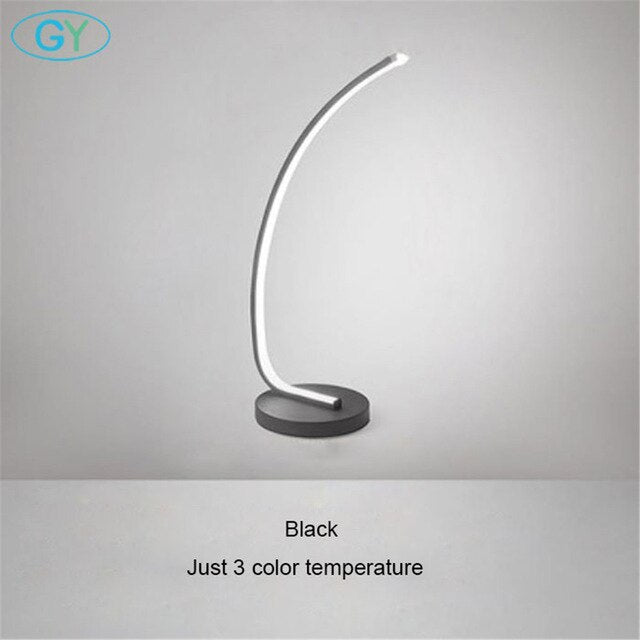 Table Lamp Art Design LED Book Light With Plug 16w LED Lamp For Reading Bedside Table Reading Lamp