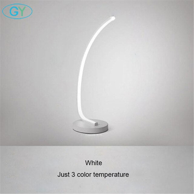 Table Lamp Art Design LED Book Light With Plug 16w LED Lamp For Reading Bedside Table Reading Lamp