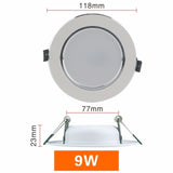 LED Downlight 220V 230V 240V Round Recessed Lamp 3W 5W 7W 9W 12W Led Bulb Bedroom Kitchen Indoor LED Spot Lighting