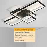 Black/White LED Ceiling Chandelier For Living Study Room Bedroom Aluminum Modern Led Ceiling Chandelier