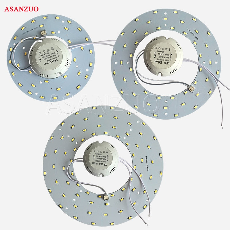 LED Downlights AC180-260V Lighting Plate for Ceiling Lamp High Brightness 5730 110V 220V 18W 24W 36W Convenient Installation