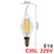 LED Filament Bulb E27 Retro Edison Lamp 220V E14 Vintage Candle Light Globe Chandelier Lighting COB Home Decors Light