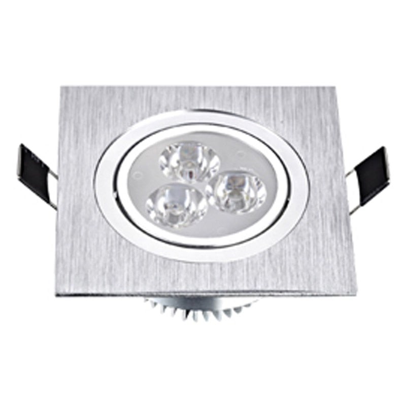 LED Square Down Lights 3W 5W 7W Recessed Dimmable Downlights 110V 220V Spot Indoor Ceiling Home Lighting