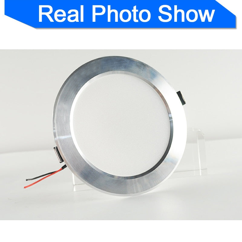 LED Downlight 10pcs 3w 5w 7w 9w 12w 18w AC 220V 240V Aluminum Ultrathin downlight Indoor LED Ceiling Round Recessed Waterproof