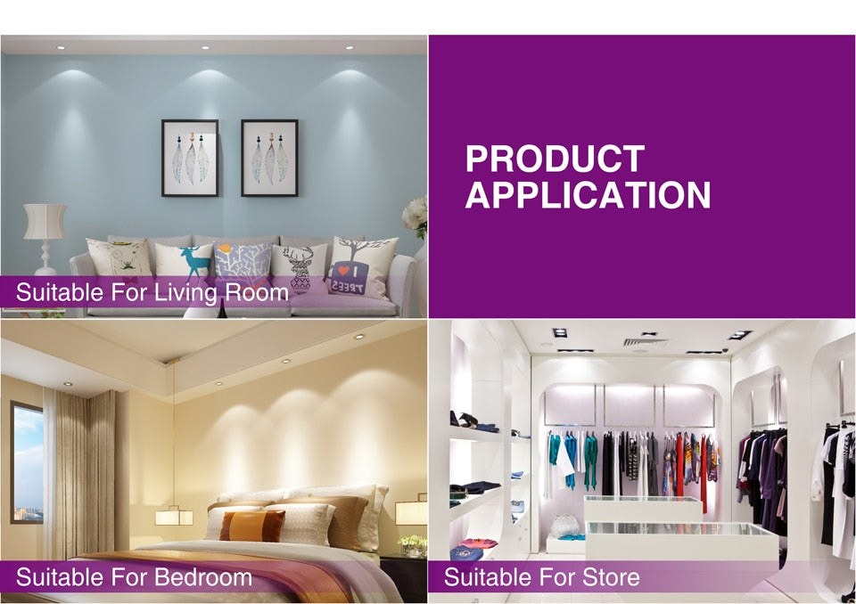 LED Spotlight Bulb GU10 MR16 E27 E14 Day Cold Warm White Grow Light 220V 240V LED COB Chip For Downlight Table Lamp Lampara