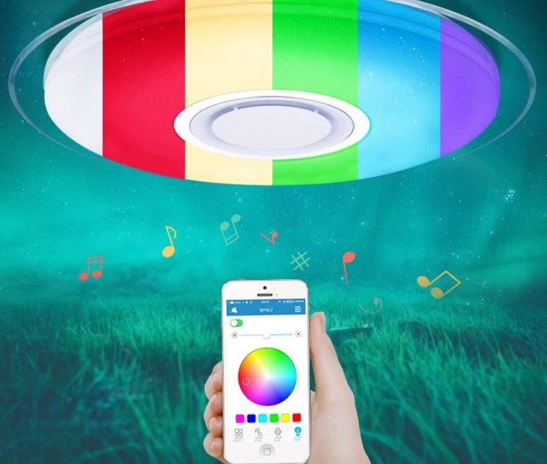 Modern LED ceiling Lights RGB Dimmable 25W 36W 52W APP Remote control Bluetooth Music light foyer bedroom ceiling lamp