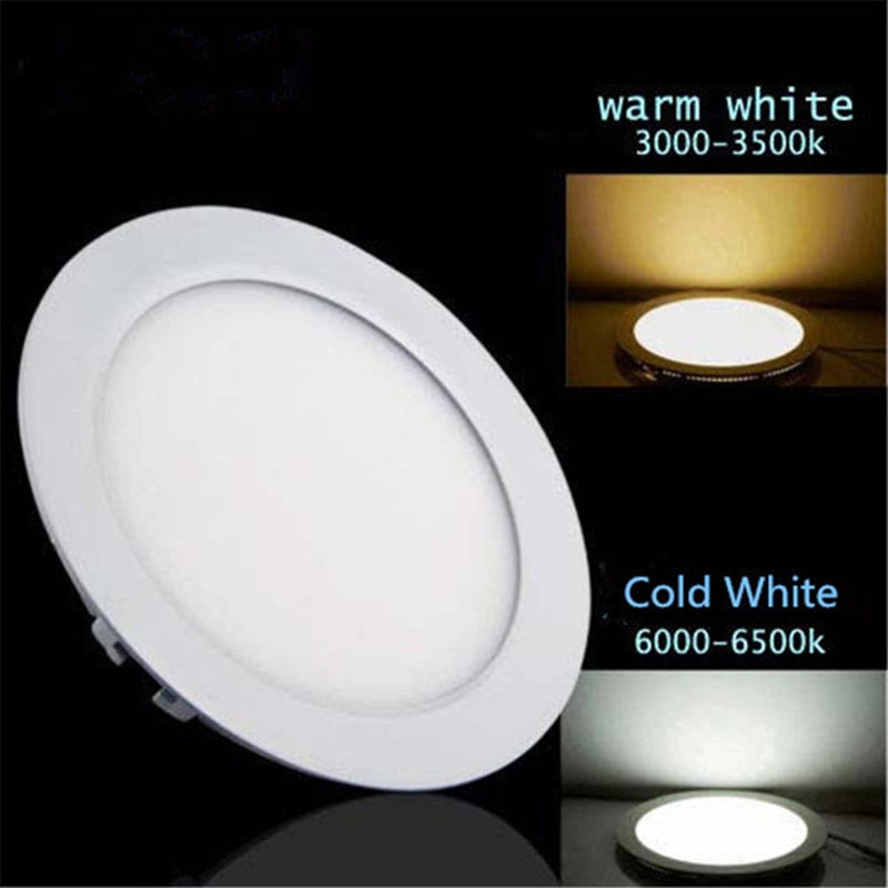 AC/DC 12V 24V led downlight 3W 4W 6W 9W 12W 15W 25W led ceiling recessed grid downlight round panel light