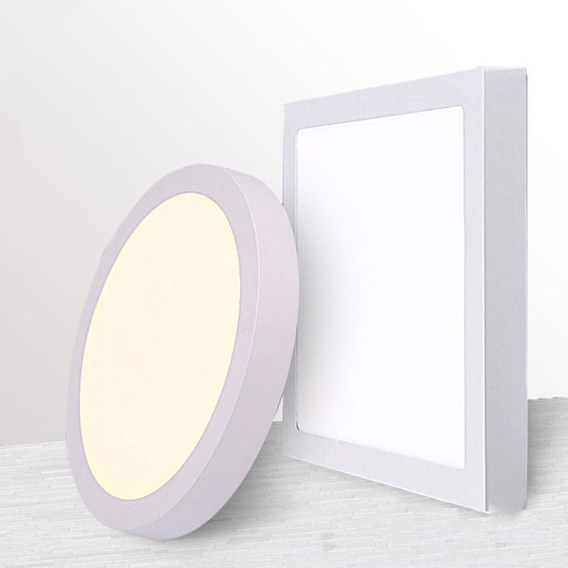 Square Led Panel Light Surface Mounted Led ceiling Downlight 9W/15W/25W AC85-265V + LED Driver