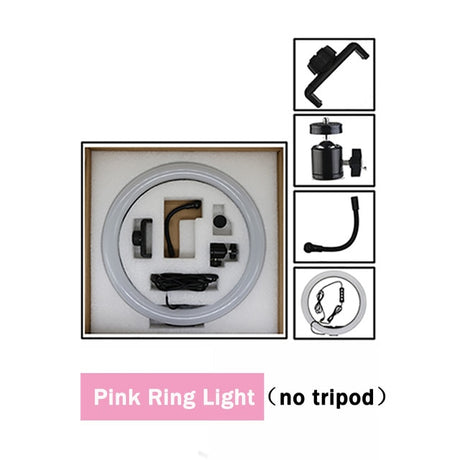 12" Dimmable LED Selfie Ring Light Photo Studio Light Photography Live Video Makeup for mobile phone with Tripod Phone Holder