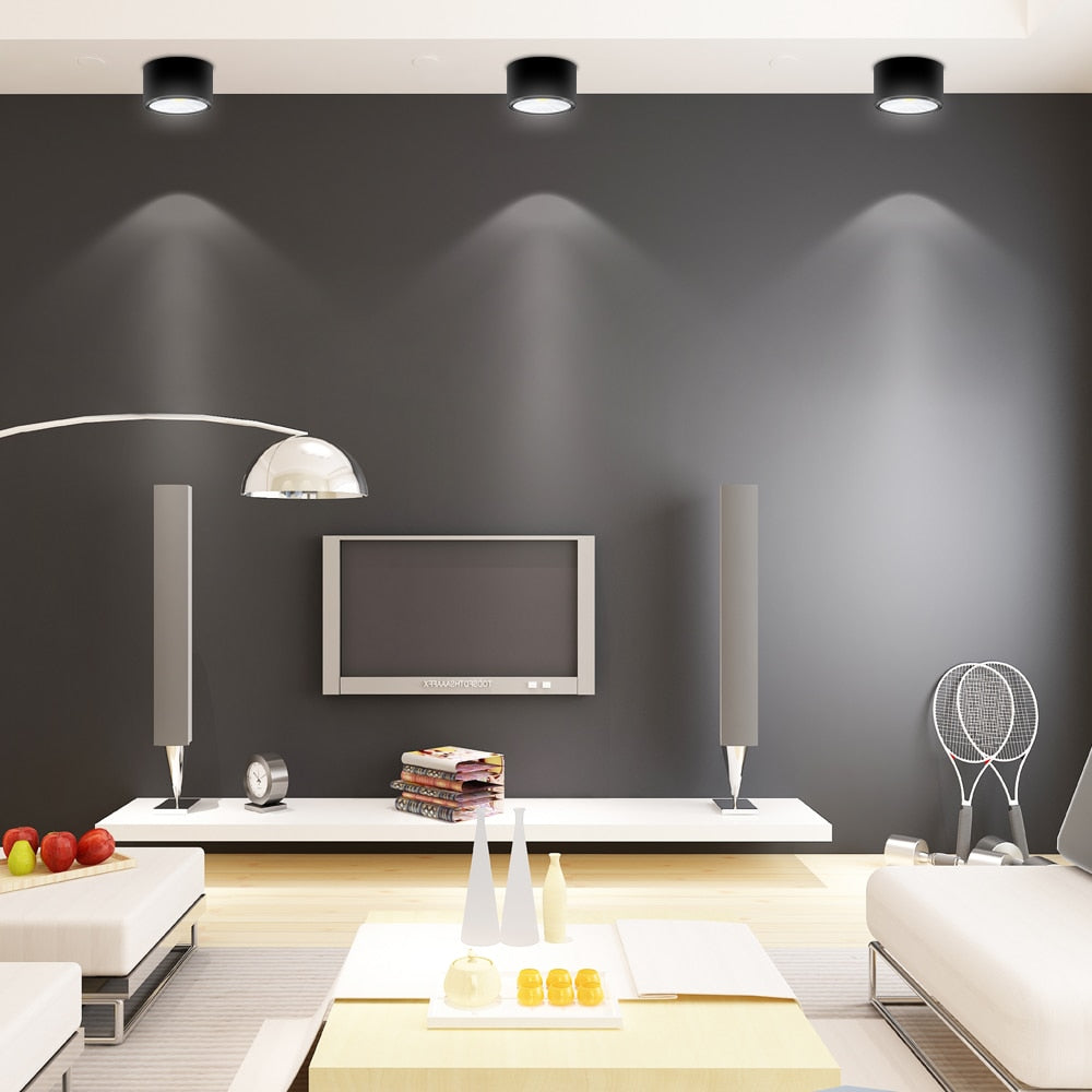 DBF Surface Mounted LED Downlights 3W 5W 7W 12W LED Ceiling Down Lamp Kitchen Bathroom Dimmable LED COB Downlights Lamp