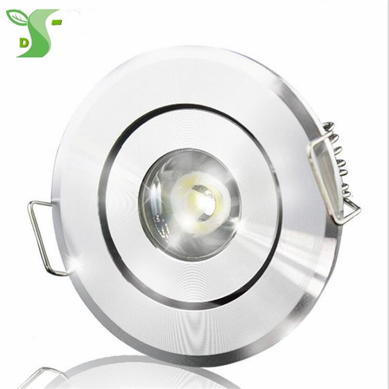 LED 5pcs/lot 110V 220V LED Mini ceiling LED spot light lamp dimmable 1W 3W mini LED downlight white,black,silver Including drive