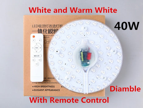 Dimmable Downlight 24W 32W 40W LED Panel Natural White Round Panel Lights Ceiling Recessed Lamps AC 220V 240V White Warm White