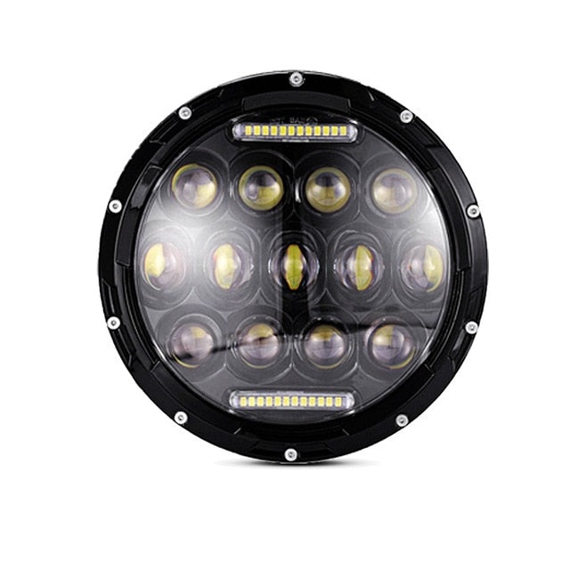 30W 7inch Round Led Headlight High Low Beam Light Halo Angle Eyes DRL Headlamp For Jeep Wrangler Off Road 4x4 Motorcycle