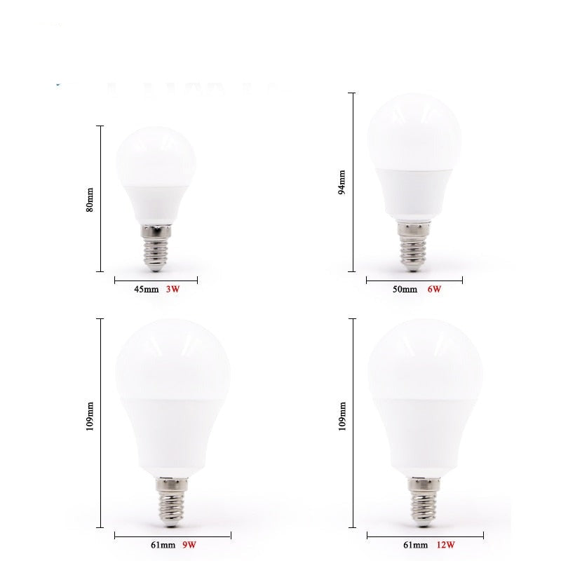 LED E14 LED lamp E27 LED bulb AC 220V 230V 240V 20W 18W 15W 12W 9W 6W 3W Lampada's LED Spotlight Table lamp Lamps light