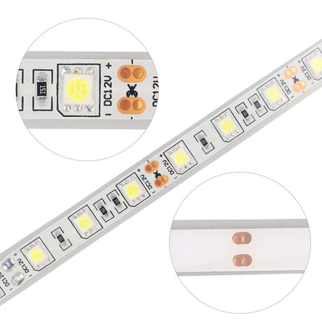 IP68 Waterproof Led Strip Light SMD 5050 Flexible Roll Tape DC 12V 60LEDs/m 5M/lot Aquarium Underwater Swimming pool Decoration
