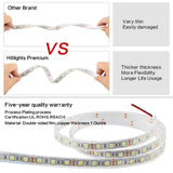 IP68 Waterproof Led Strip Light SMD 5050 Flexible Roll Tape DC 12V 60LEDs/m 5M/lot Aquarium Underwater Swimming pool Decoration