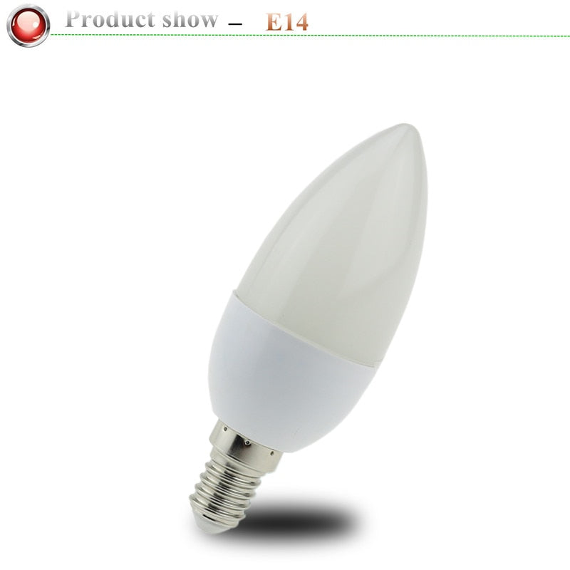 Led Candle Bulb E14 220V Save Energy spotlight Warm/cool white chandlier crystal Lamp Ampoule Bombillas Home Light