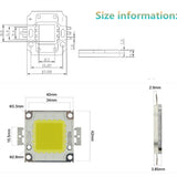 LED Chip 10W 20W 30W 50W 70W 100W 30-32V Cool White Warm White LED Beads DIY For LED Flood Light Spotlight 45*45mil High Power