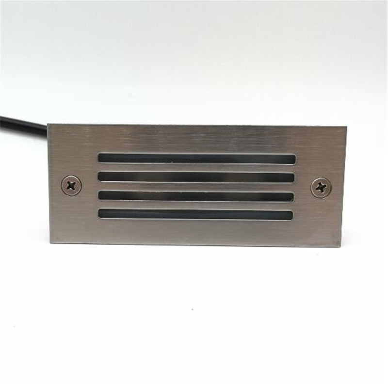 Outdoor Led Step Light IP68 Aluminum Embedded Staircase Corner Lamp Waterproof Recessed Wall Stair Lamp Footlight