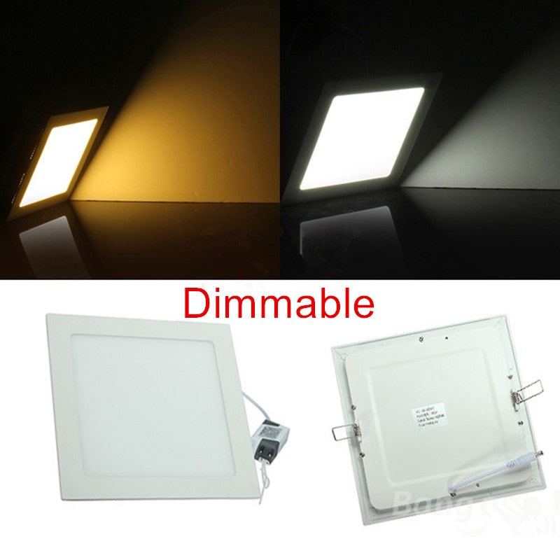 Dimmable Ultra thin design LED Dimmable Ceiling Recessed Grid Downlight / Slim Square 25W LED Down light Panel Light