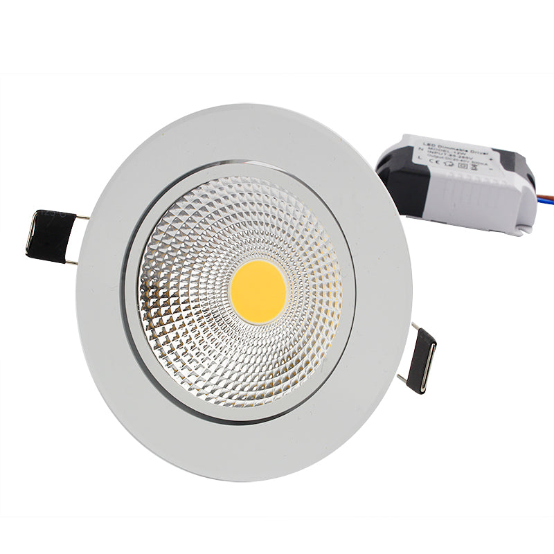 Angle Adjustable LED Dimmable Led downlight lighting COB 3w 5w 7w 12w Spot light 85-265V ceiling recessed Lights Indoor Lighting