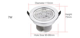 Special Silver Downlight Dimmable LED Mini 1W 3W 4W 5W 7W Warm Nature Pure White Recessed Lamp Spot light Indoor Lighting