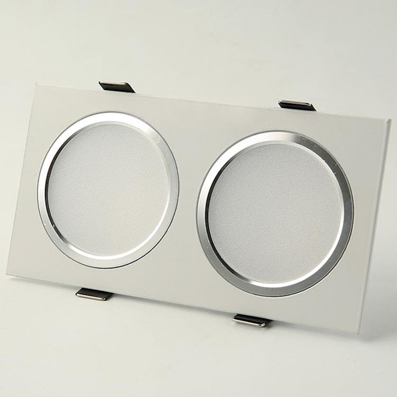 LED Downlights 5W 10W AC85-265V Square silver Black White LED Ceiling Lamp Down Light for Kitchen Home Office Indoor Lighting